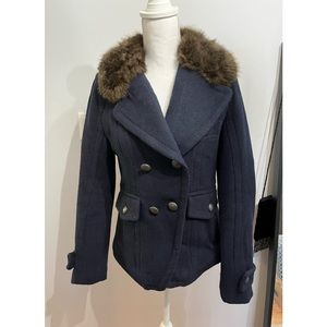 AMERICAN EAGLE Outfitters Wool Jacket Small Women's Coat Blue